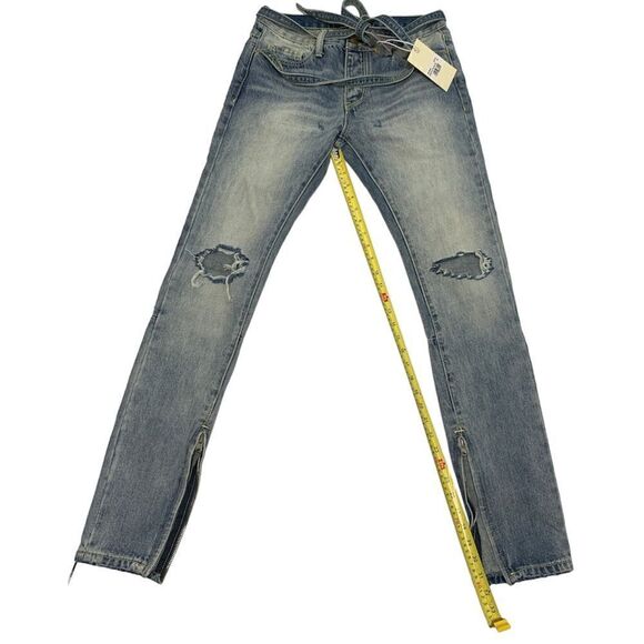 Mnml skinny ankle zipped distressed jeans - Picture 13 of 13